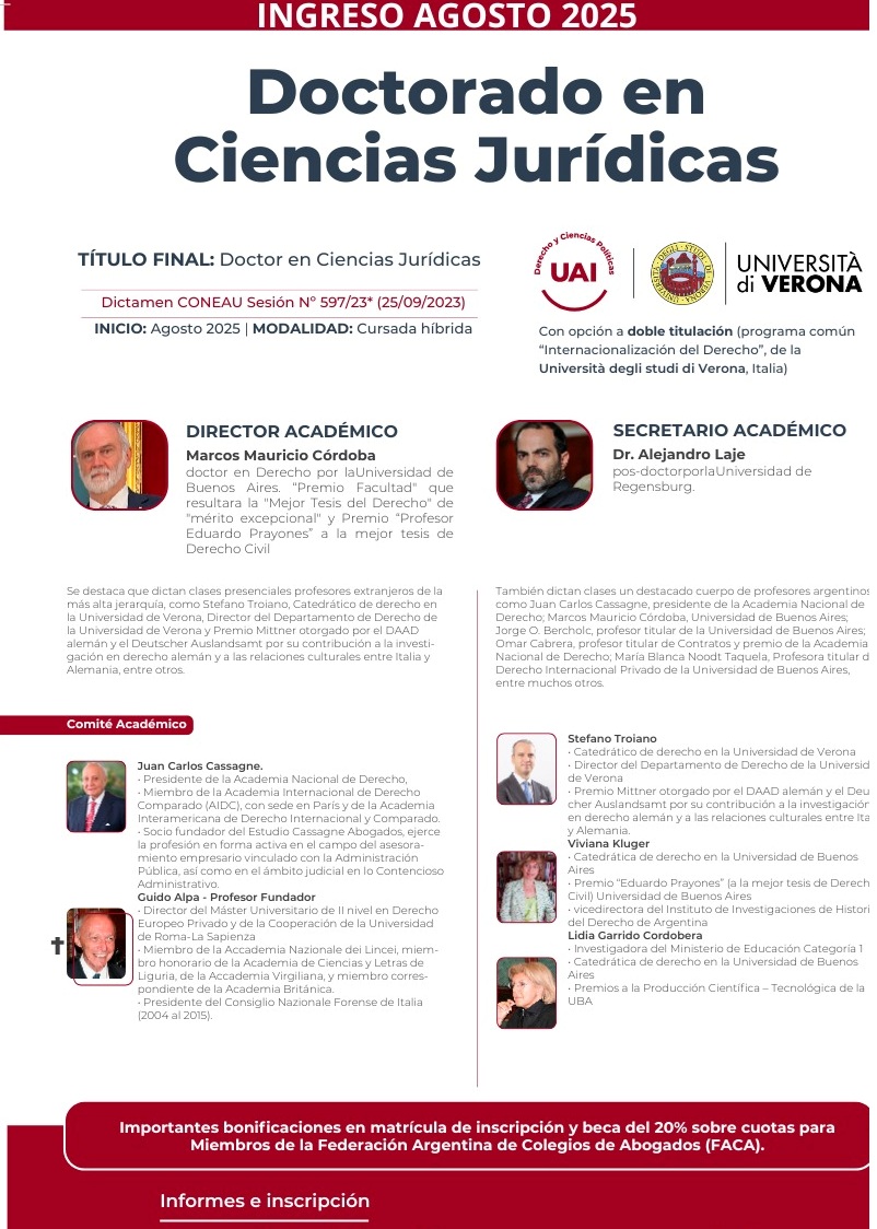UAI - Doctorado en Ciencias Jurídicas